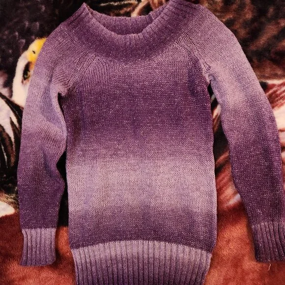 Purple Arizona Jean Company Girls Sweater Size 10/12 - Picture 1 of 4